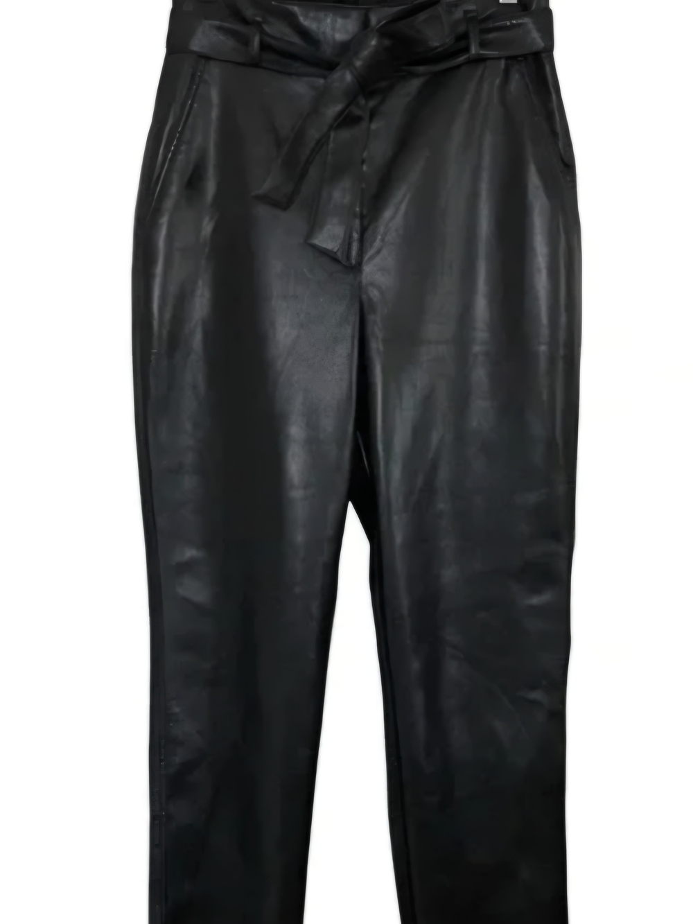 Babaton Black Faux Leather Skirt